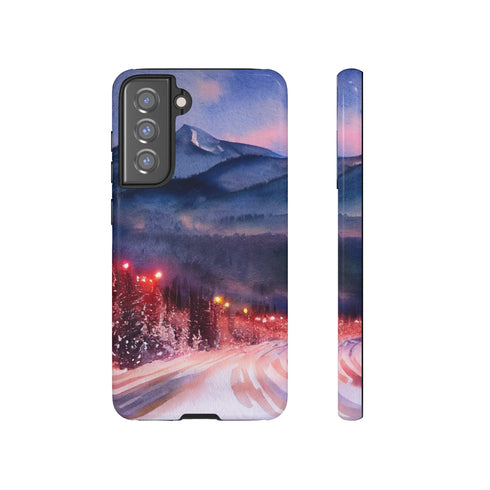 Christmas in Vail Colorado - Impact Resistant Phone Case Samsung Galaxy S21 FE Glossy